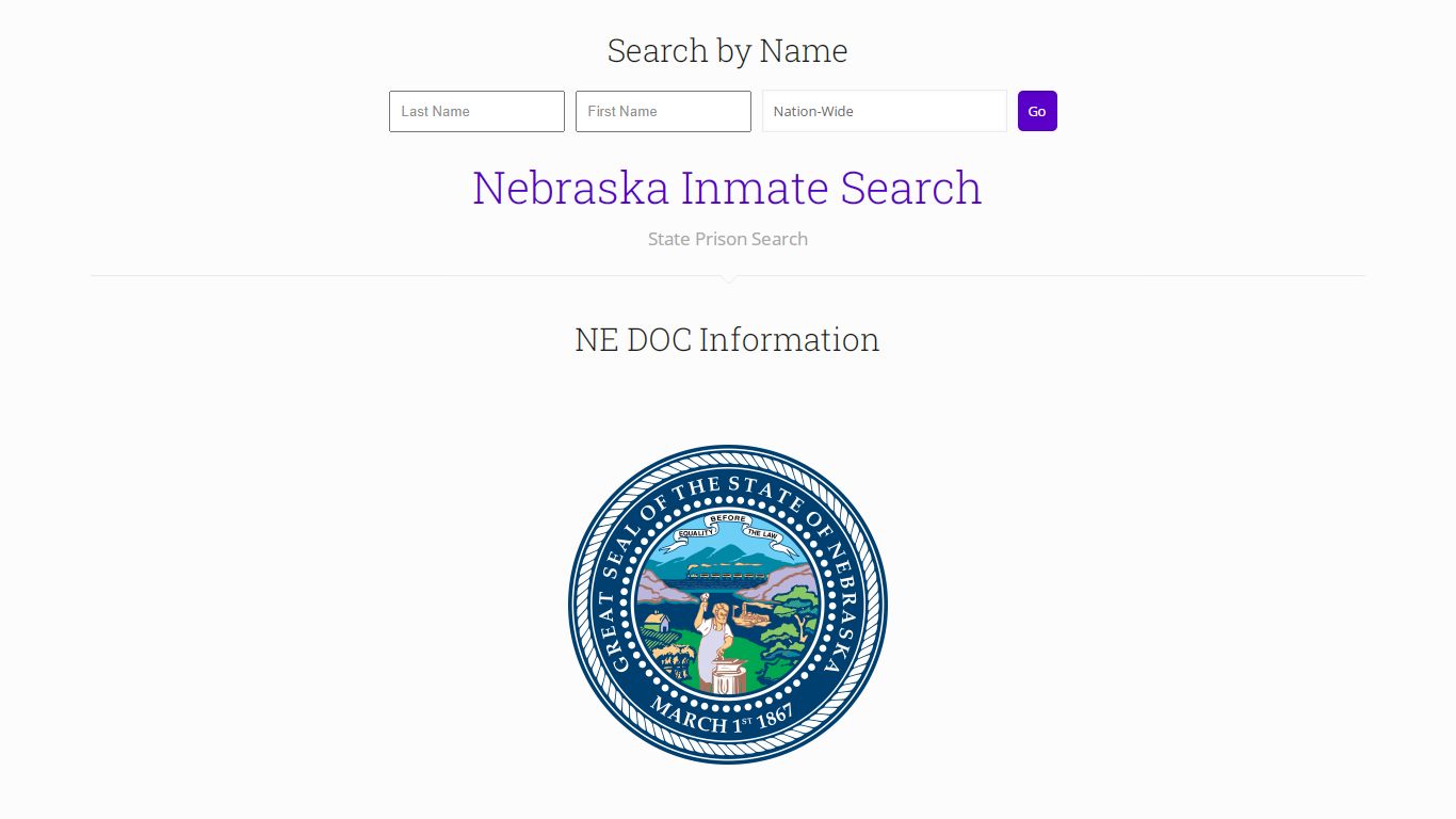 Nebraska Inmate Search - Inmates Plus